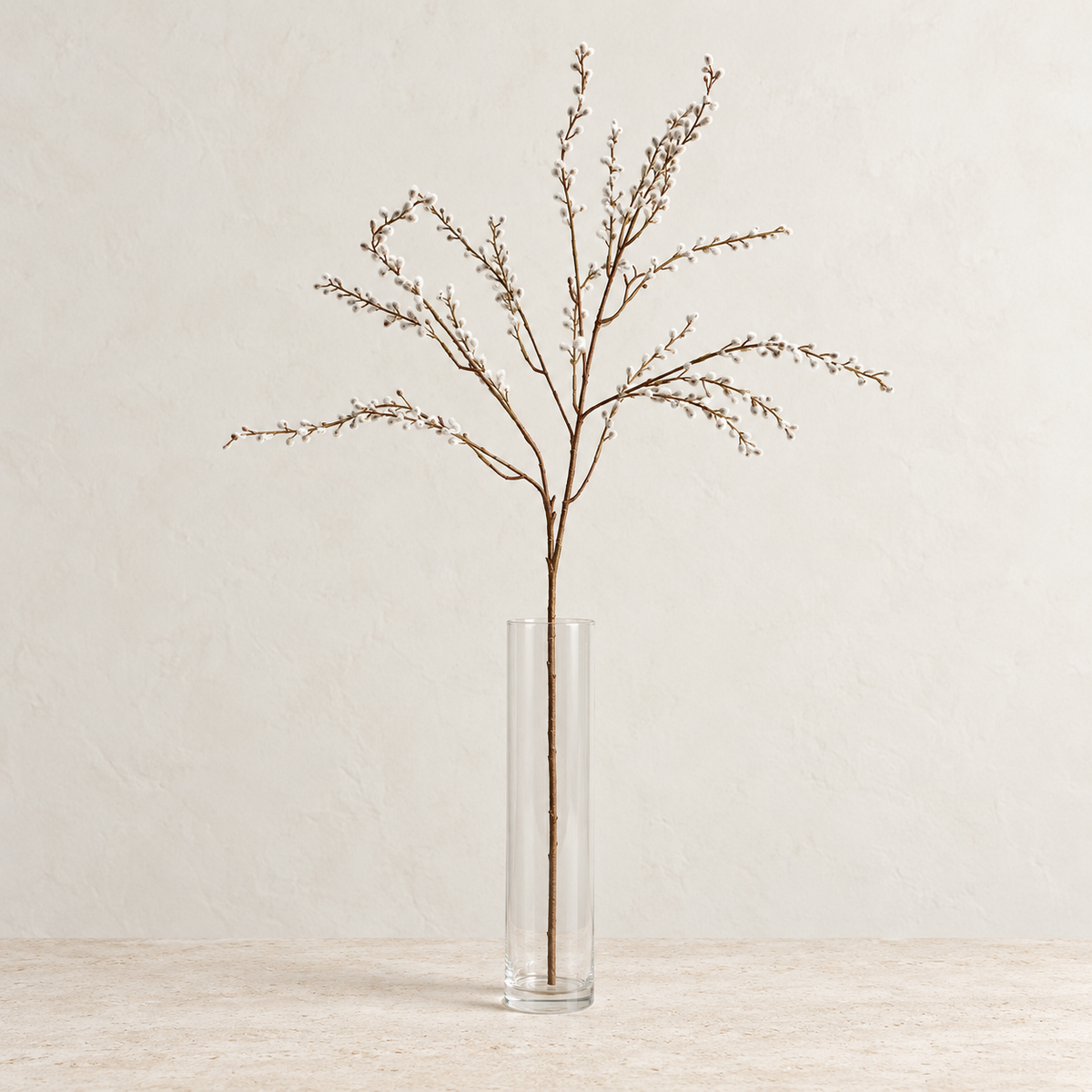 Realistic Soft Pussy Willow spray Faux Flowers