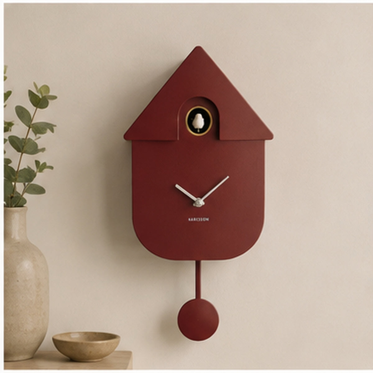 Cuckoo Clock Ochre Red
