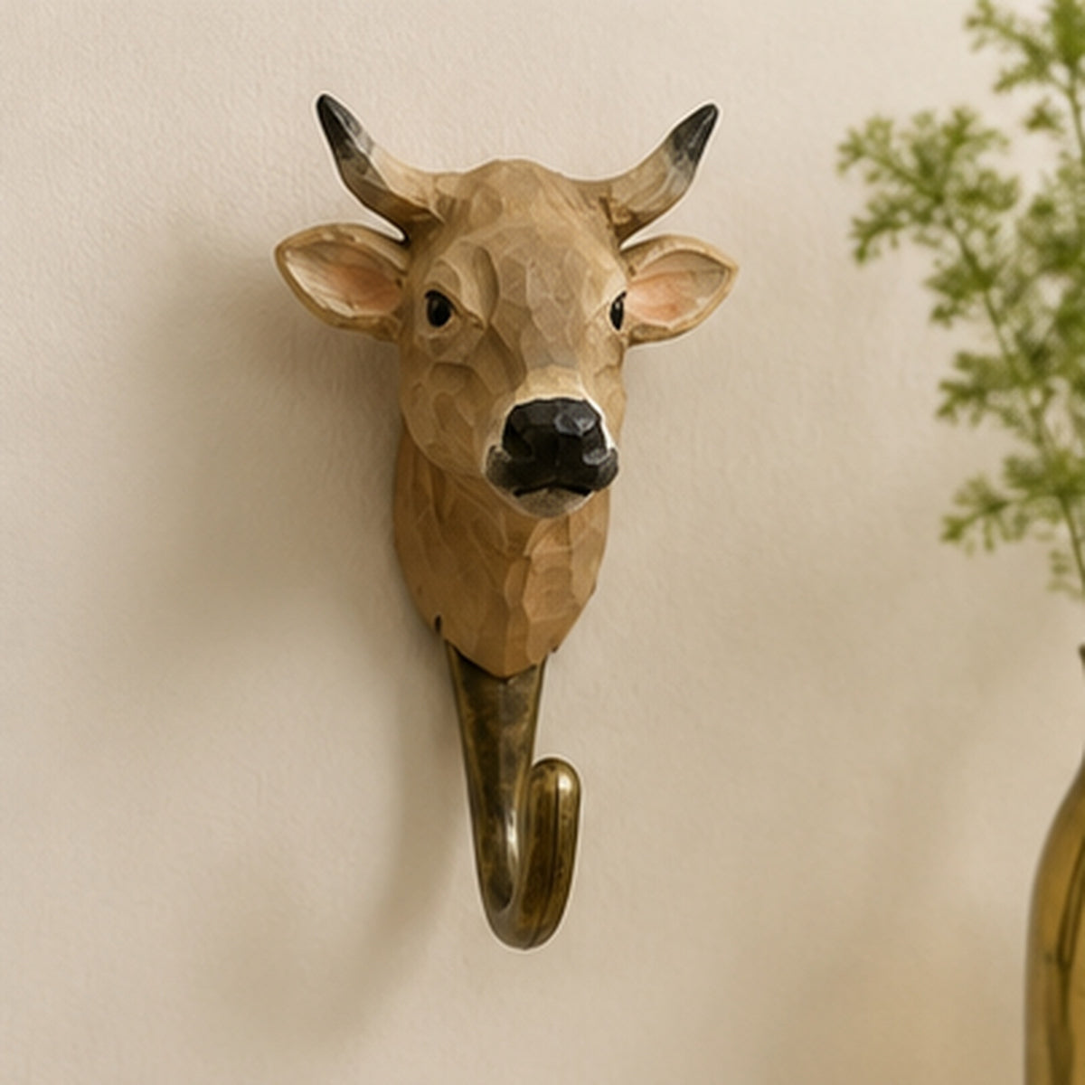 Alpine Cow Animal Wall Hook