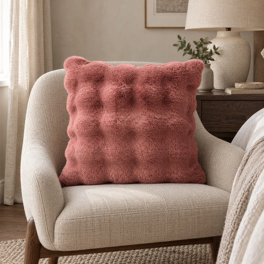 Rosewood Luxury Faux Fur Cushion
