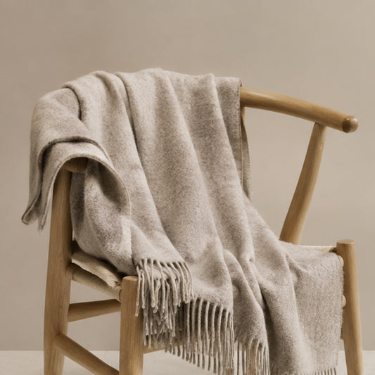 Wool Dartmoor XL Throw Taupe