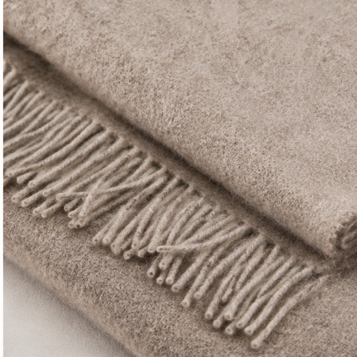 Wool Dartmoor XL Throw Taupe