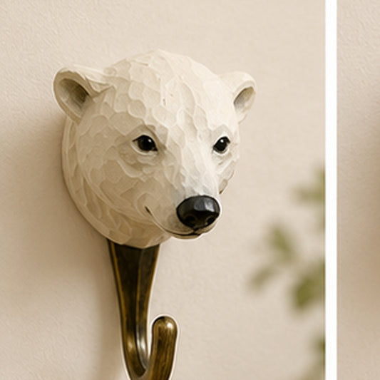 Polar Bear Animal Wall Hook