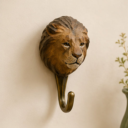 Lion Animal Wall Hook